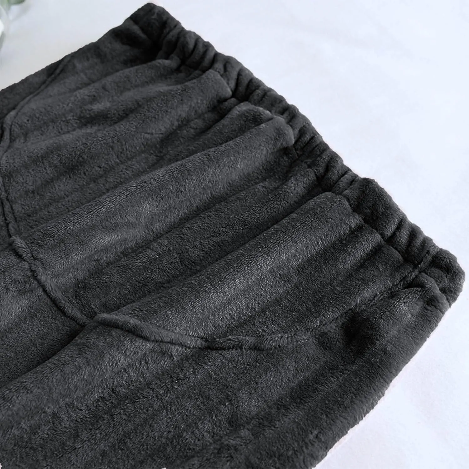 Womens Coral Fleece Pajama Pants Winter Thermal Bottoms Loose Lounge Sleepwear Elastic Waist Pjs Pants