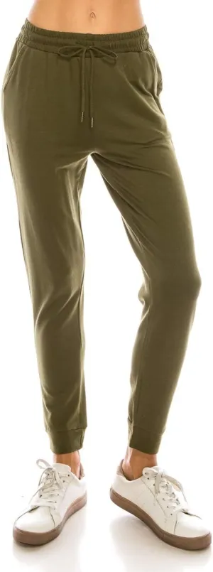 Women's Soft Fleece Jogger Pants Drawstring Pockets Premium Warm Track Sweatpants