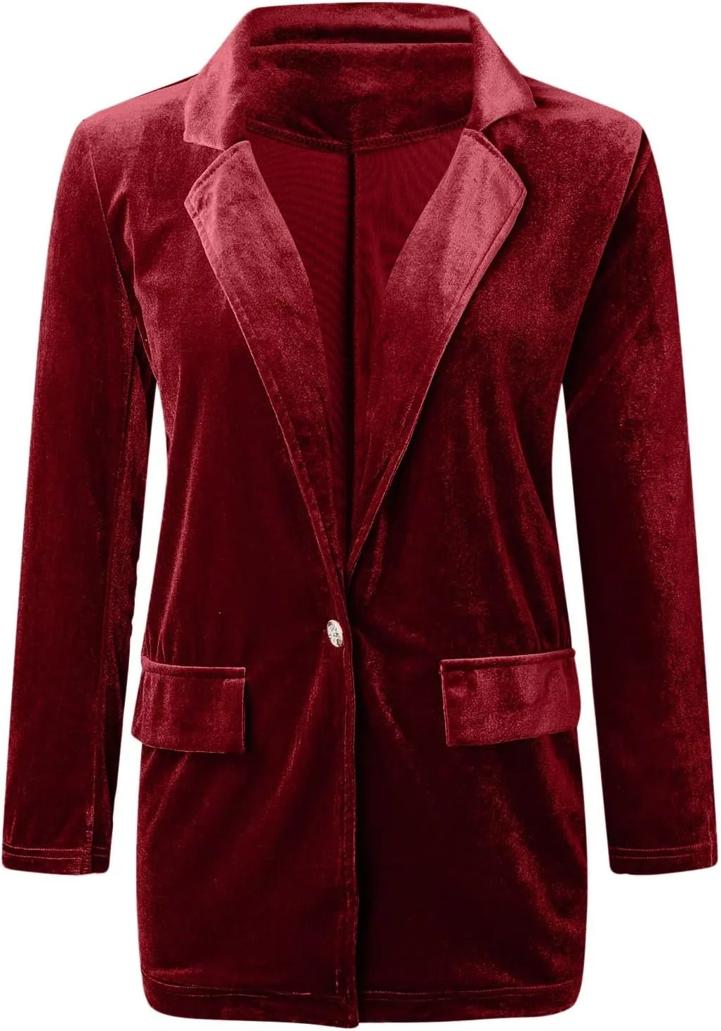Women's Spring Coat Velvet Loose Elastic Coat Long Outwear Coats Long Casual Coat Business Work Cardigan for Women