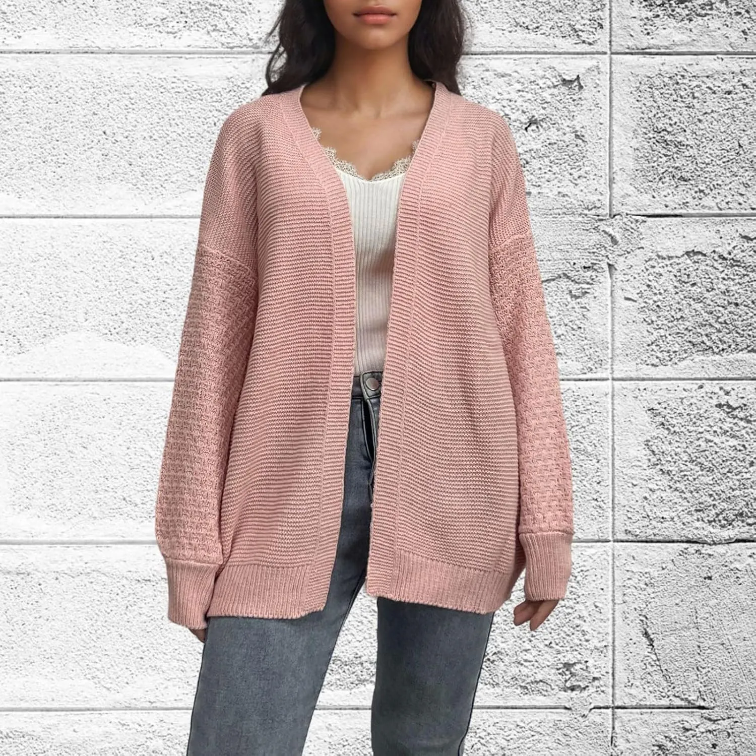 Womens Sweatshirt Cardigan Beige Cardigan Sweaters For Women Beige Lightweight Sweater Women'S Fall Knit Cardigan