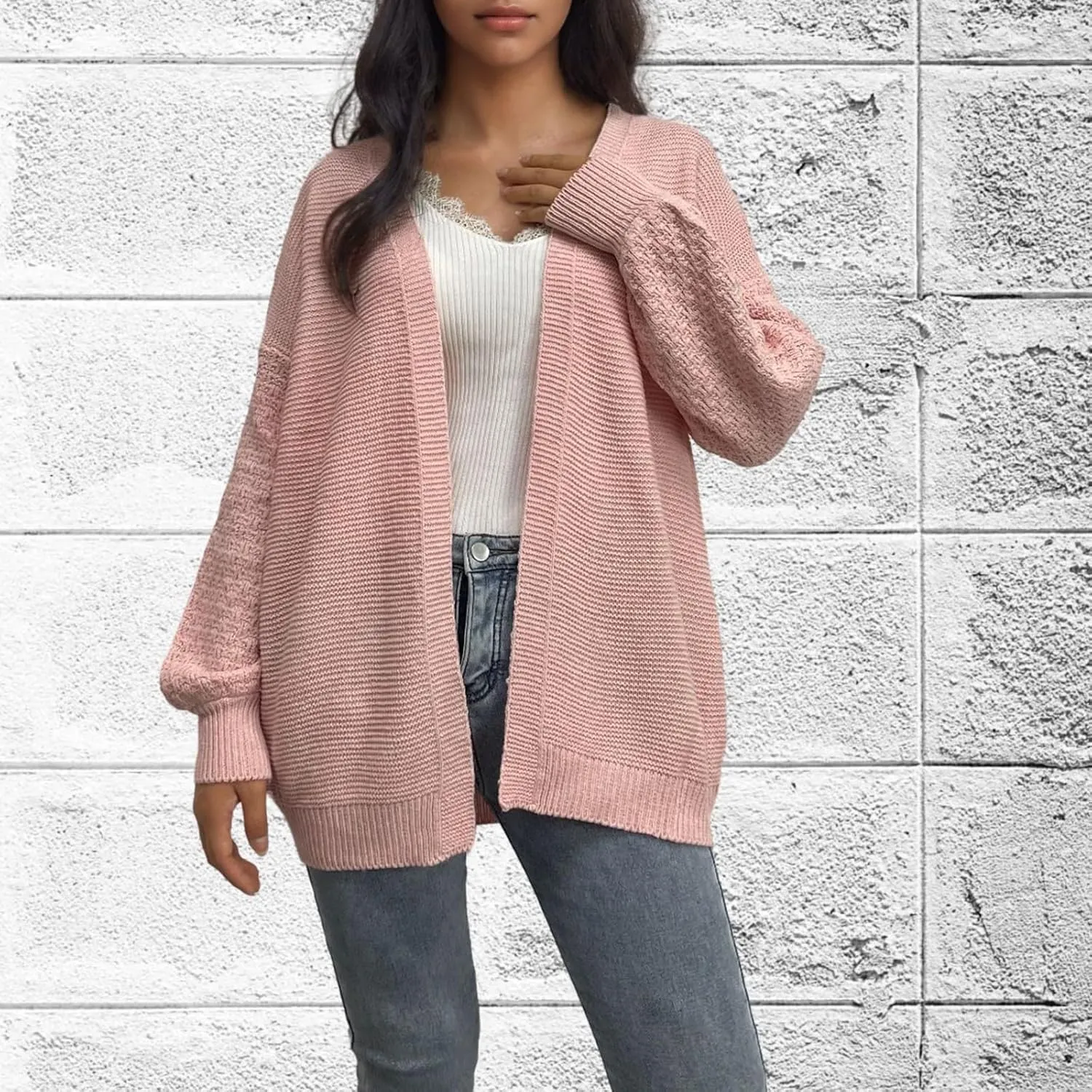 Womens Sweatshirt Cardigan Beige Cardigan Sweaters For Women Beige Lightweight Sweater Women'S Fall Knit Cardigan