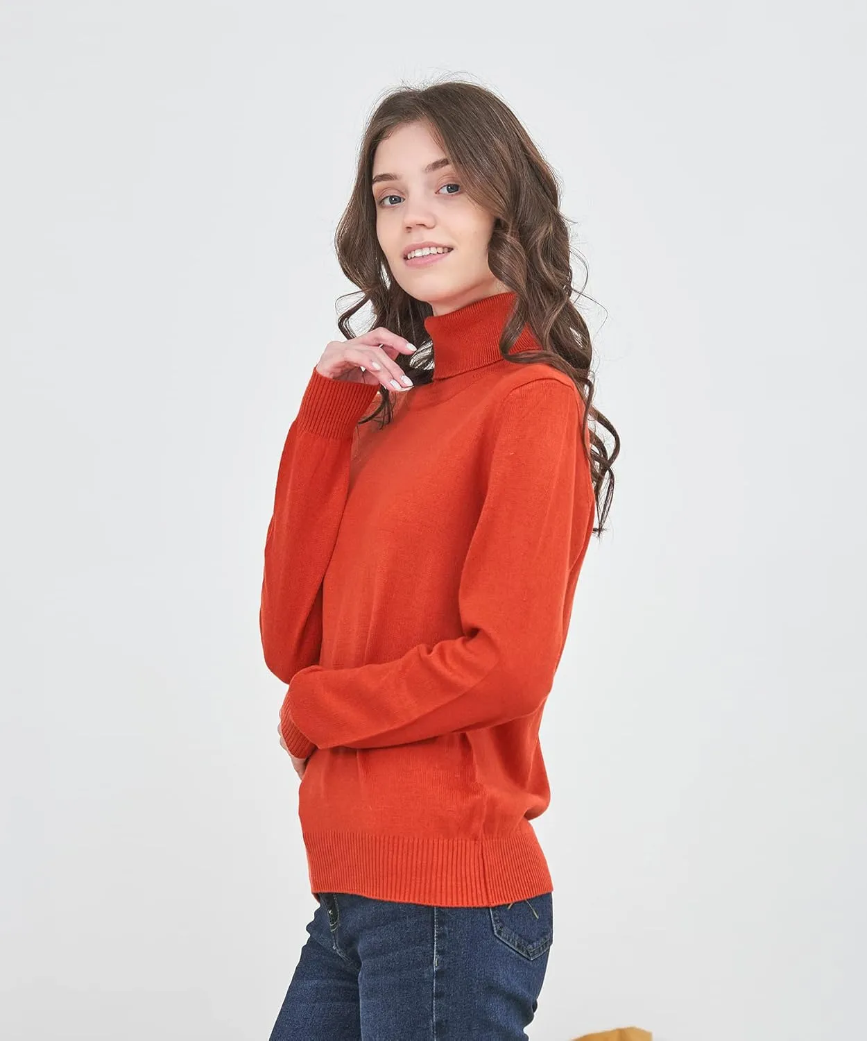 Womens' Turtleneck Knit Sweater