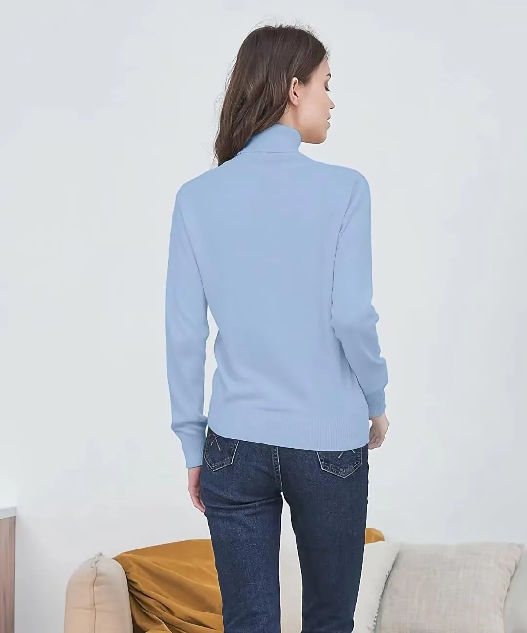 Womens' Turtleneck Knit Sweater