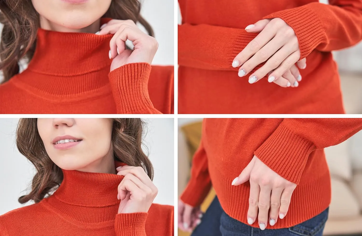 Womens' Turtleneck Knit Sweater