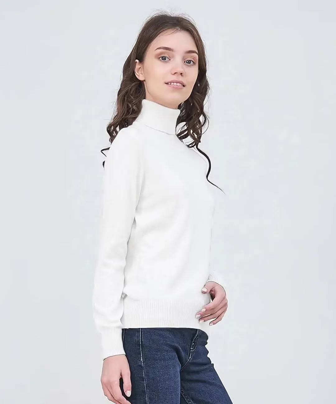 Womens' Turtleneck Knit Sweater