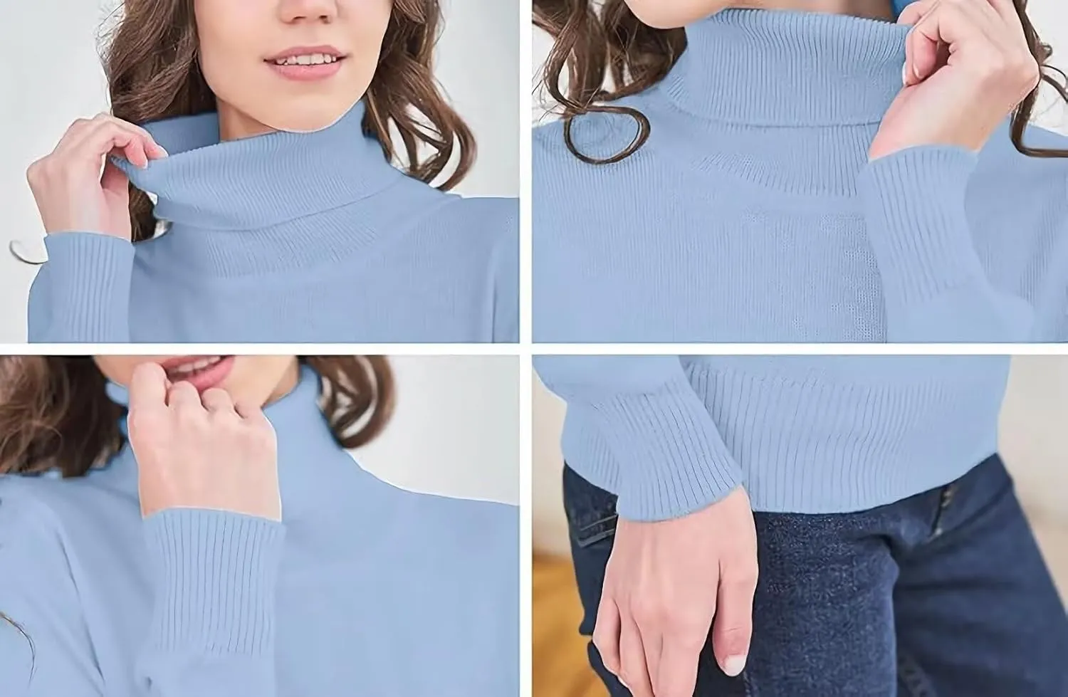 Womens' Turtleneck Knit Sweater
