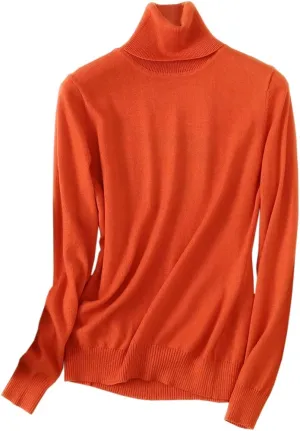 Womens' Turtleneck Knit Sweater