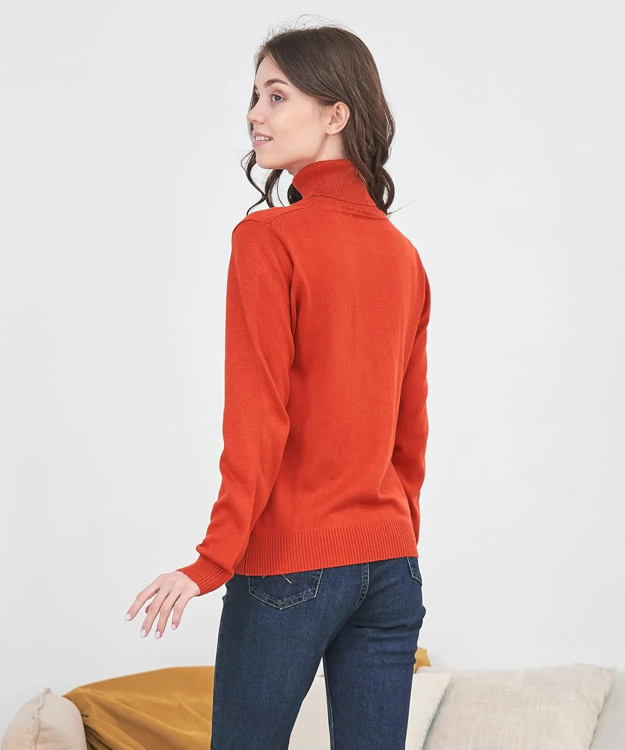 Womens' Turtleneck Knit Sweater