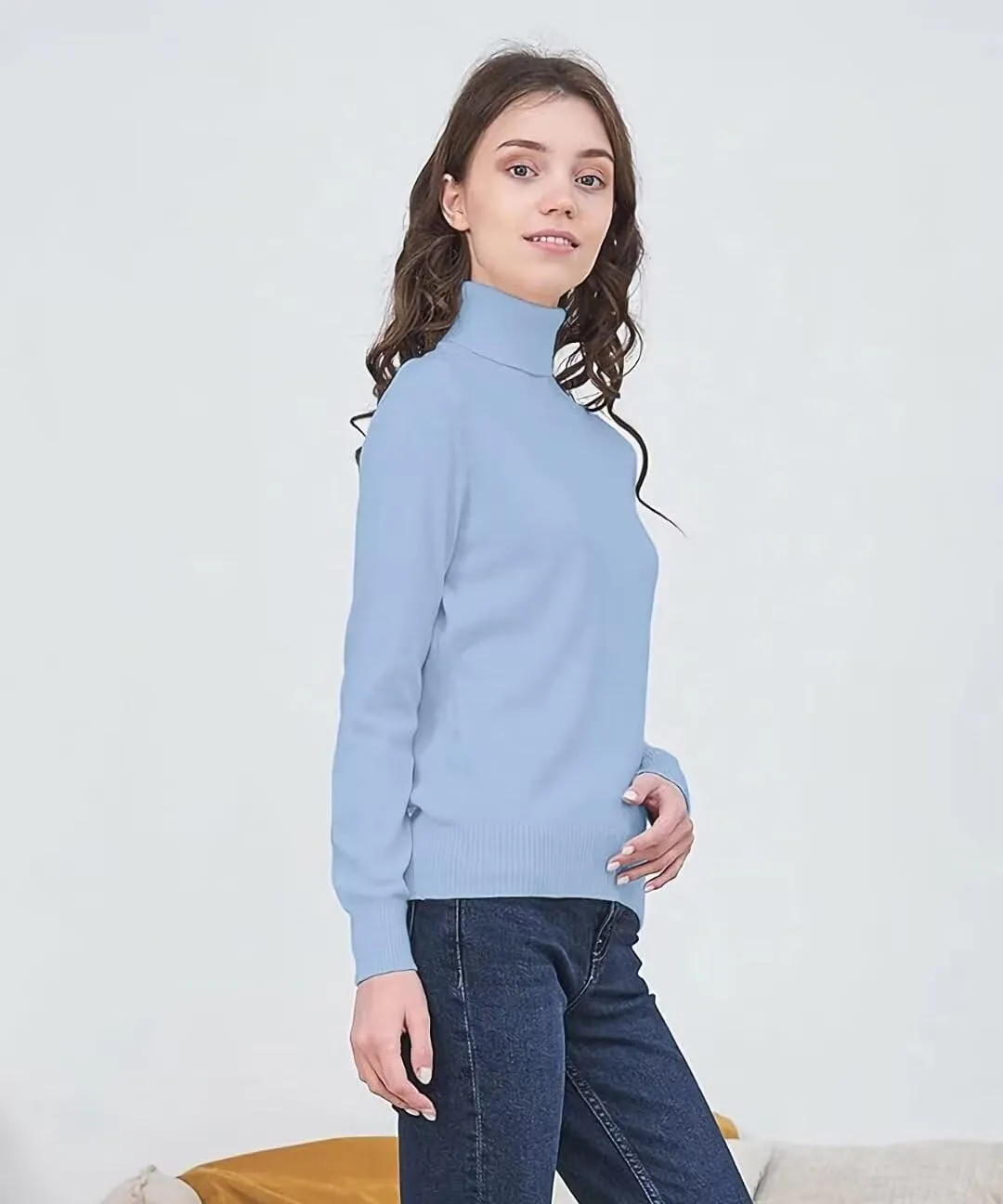 Womens' Turtleneck Knit Sweater