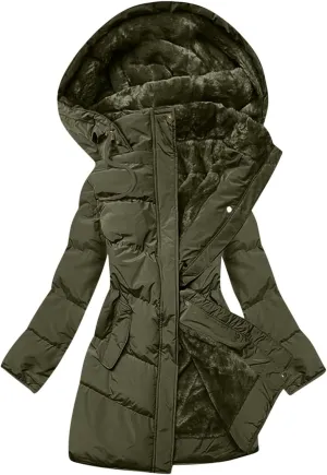 Women's Warm Winter Hooded Coat Down Long Jacket Warm Parka Thicken Puffer Coat with Removable Fur Hood