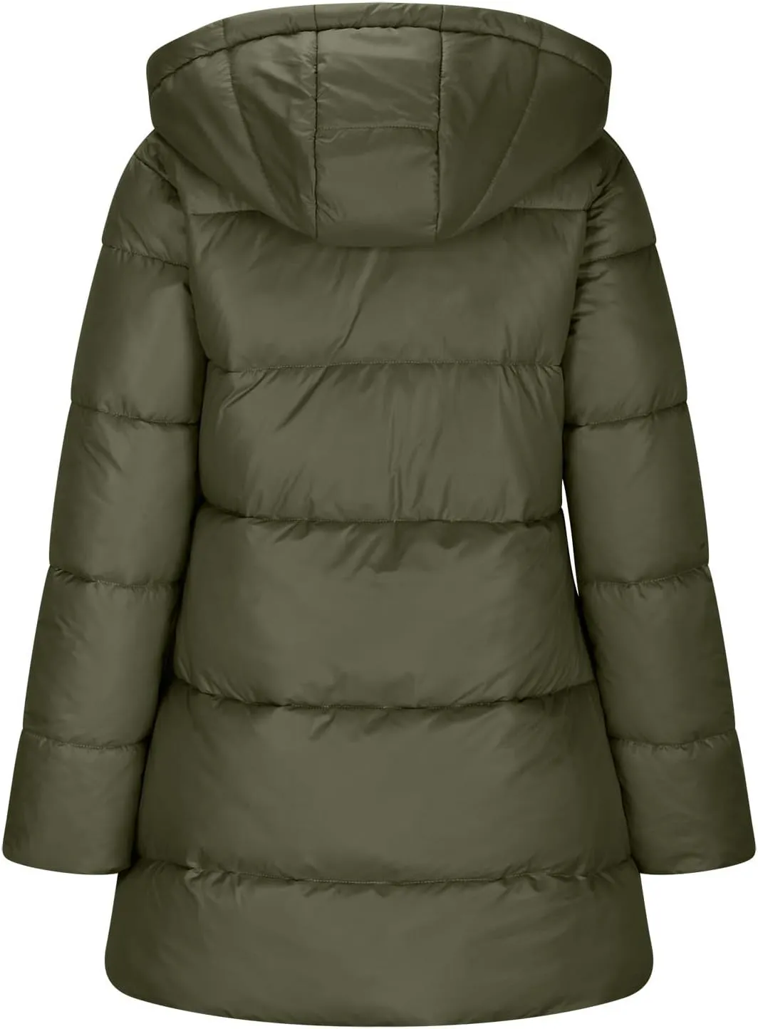 Women's Warm Winter Hooded Coat Down Long Jacket Warm Parka Thicken Puffer Coat with Removable Fur Hood