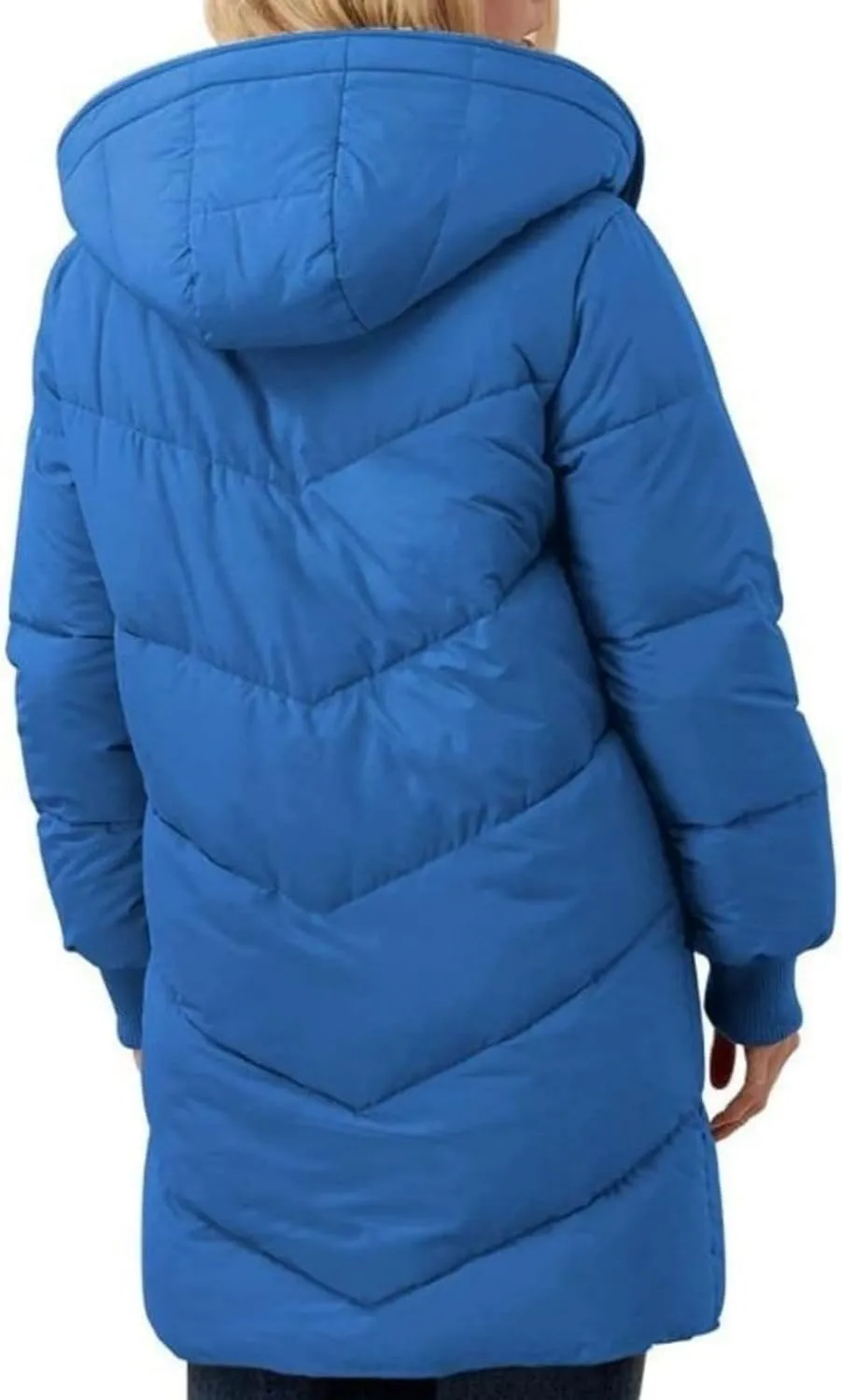 Womens Winter Warm Coats Thickened Sherpa Lined Warm Down Jacket Lightweight Padded Puffer Coat Jacket