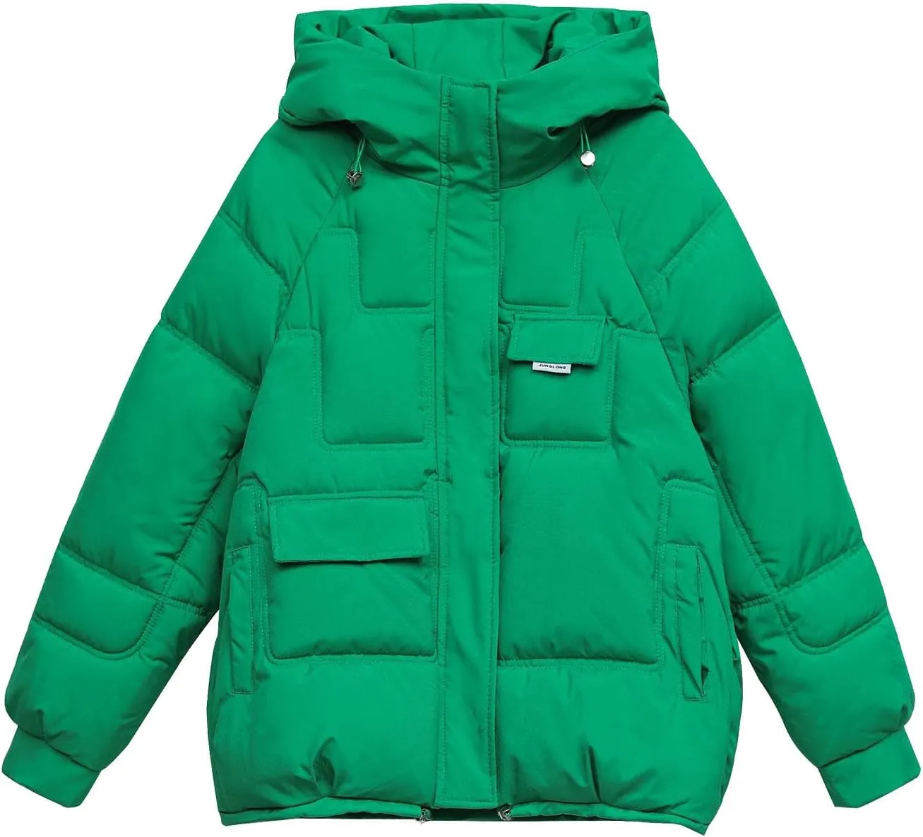 XUNRYAN 2023 Puffer Jackets Womens Quilted Lightweight Winter Warm Down Coat Cropped Jackets Outdoor Overcoat Activewear