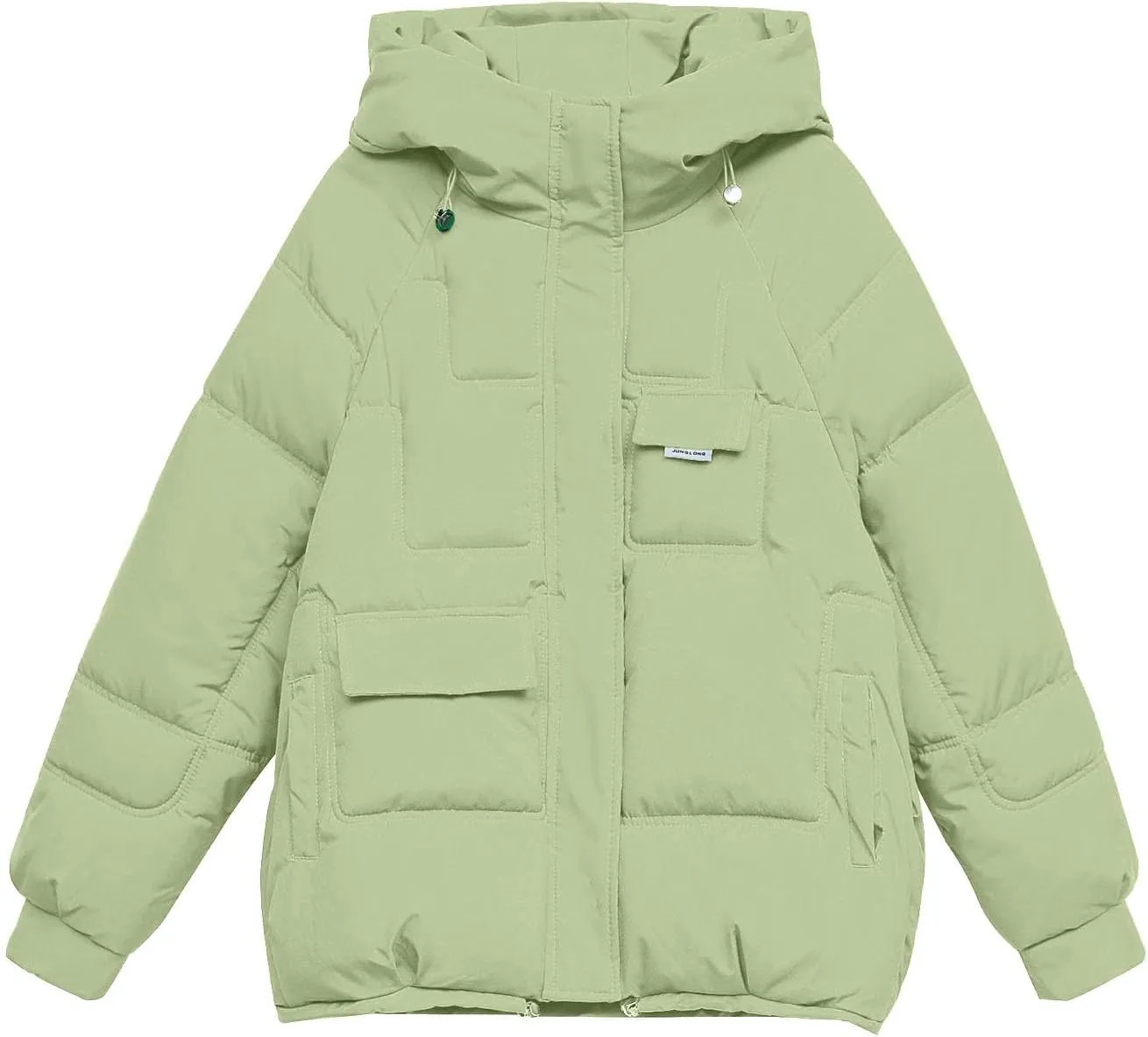 XUNRYAN 2023 Puffer Jackets Womens Quilted Lightweight Winter Warm Down Coat Cropped Jackets Outdoor Overcoat Activewear