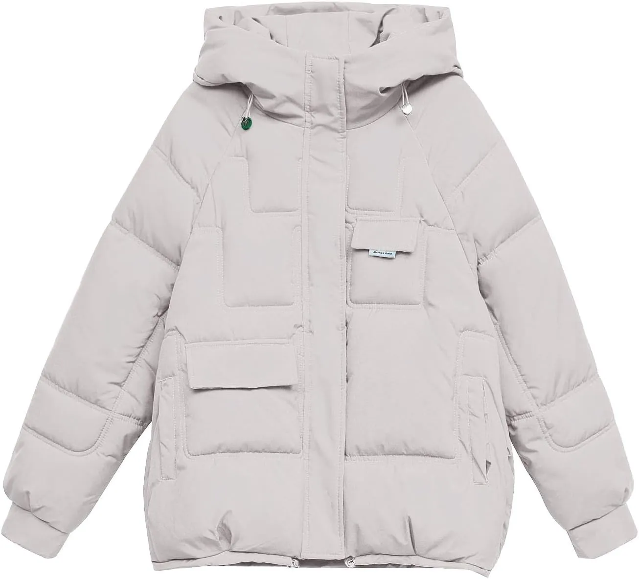 XUNRYAN 2023 Puffer Jackets Womens Quilted Lightweight Winter Warm Down Coat Cropped Jackets Outdoor Overcoat Activewear