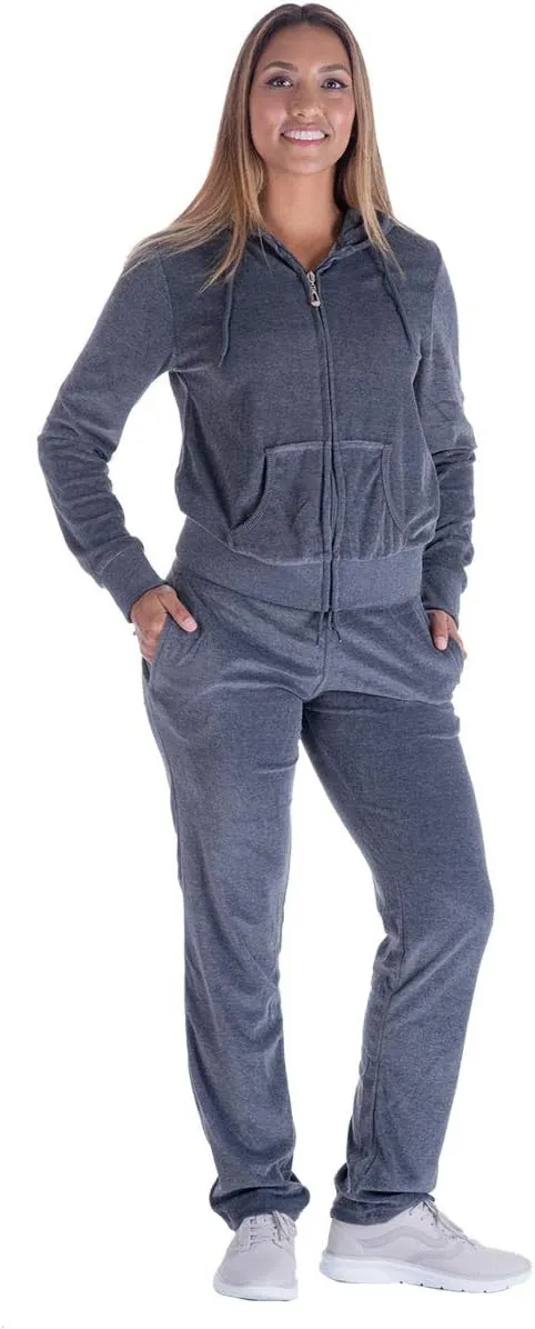 Yasumond Velour Tracksuit Womens 2 Pieces Joggers Outfits Jogging Sweatsuits Set Soft Sports Sweat Suits Pants
