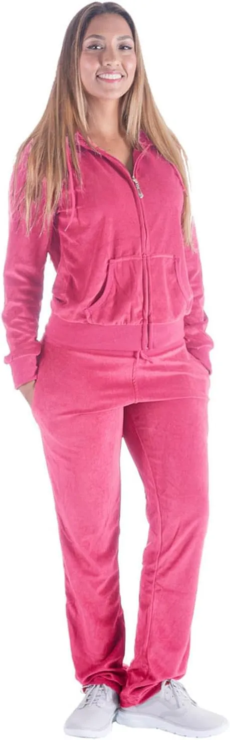Yasumond Velour Tracksuit Womens 2 Pieces Joggers Outfits Jogging Sweatsuits Set Soft Sports Sweat Suits Pants