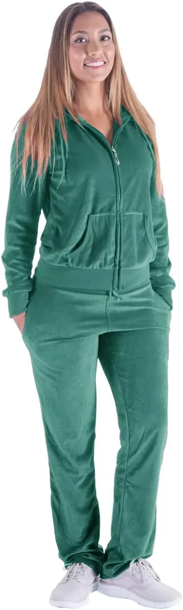 Yasumond Velour Tracksuit Womens 2 Pieces Joggers Outfits Jogging Sweatsuits Set Soft Sports Sweat Suits Pants
