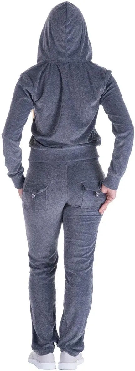 Yasumond Velour Tracksuit Womens 2 Pieces Joggers Outfits Jogging Sweatsuits Set Soft Sports Sweat Suits Pants