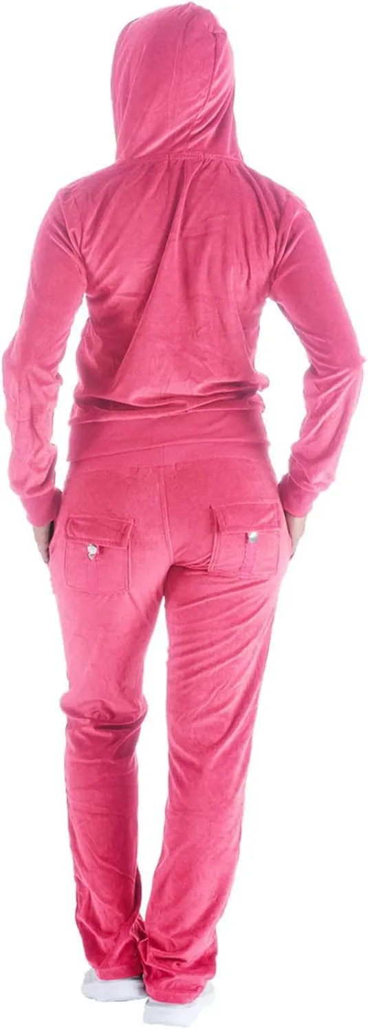 Yasumond Velour Tracksuit Womens 2 Pieces Joggers Outfits Jogging Sweatsuits Set Soft Sports Sweat Suits Pants