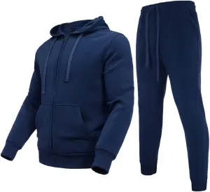 Zusmen Tracksuit Mens, Track Jackets and Pants 2 Piece Outfit