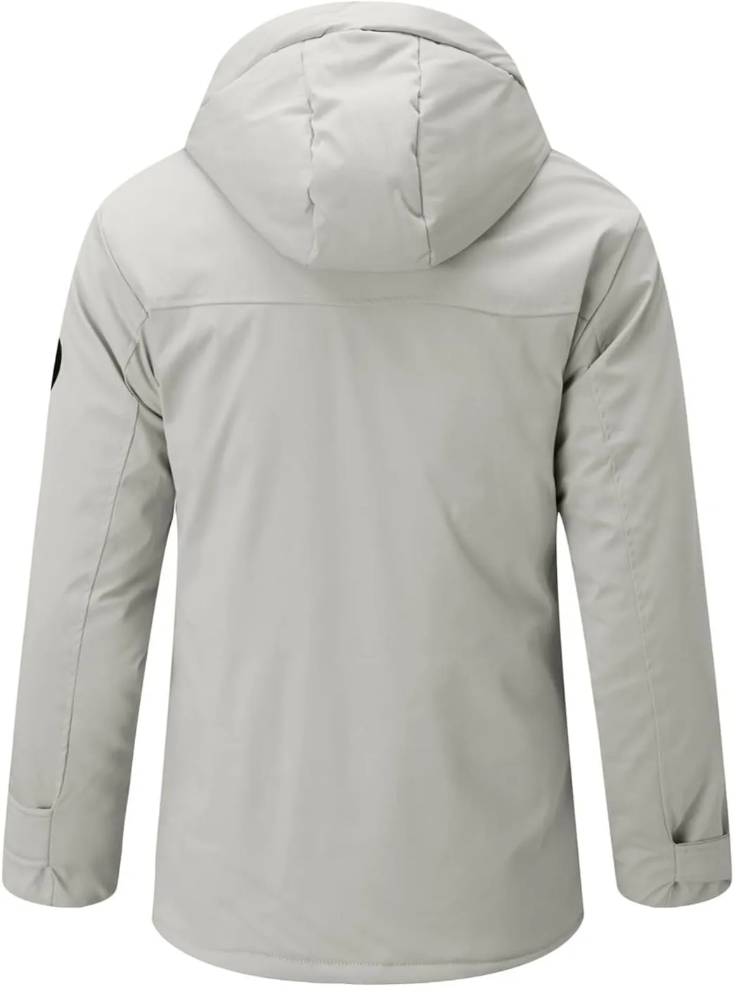 ZYXTIM Lightweight Hooded Jacket Men Casual Full Zip Drawstring Waterproof Windbreaker Softshell Jacket Coat with Pocket